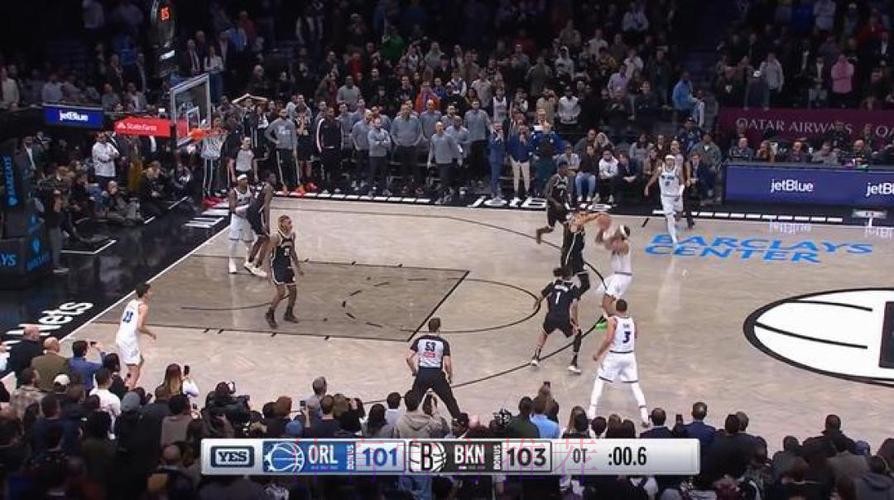 班凯罗30+14+6打板三分绝杀 魔术加时险胜篮网